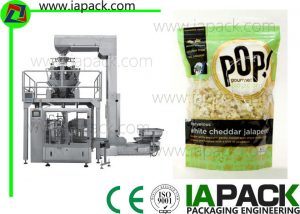 Popcorn Premade Pouch запълване уплътнителна машина с много главата скала