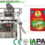 картофен чипс опаковъчна машина се изправя торбичка цип пълнител запечатване