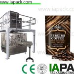 автоматична машина за опаковане на кафе на зърна за запечатване на цип