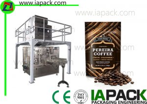 автоматична машина за опаковане на кафе на зърна за запечатване на цип